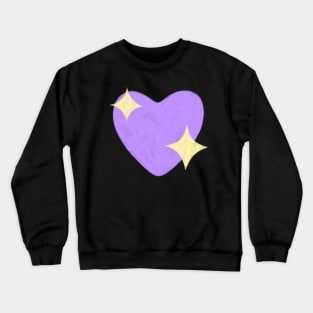 BTS purple sparkle heart Crewneck Sweatshirt